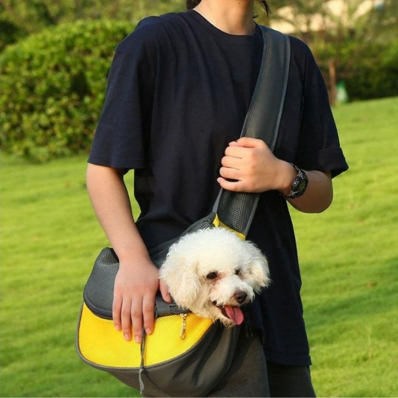 Mesh Oxford Pet Carrier Shoulder Bag For Travel