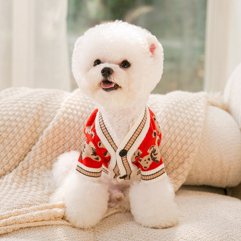Pet Warm Knitted Sweater Cozy Winter Apparel