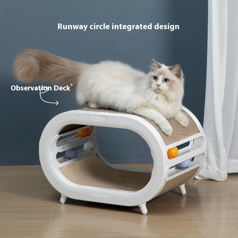 Scratch Nest Villa Chamfer Interactive Pet Scratching Board Toy