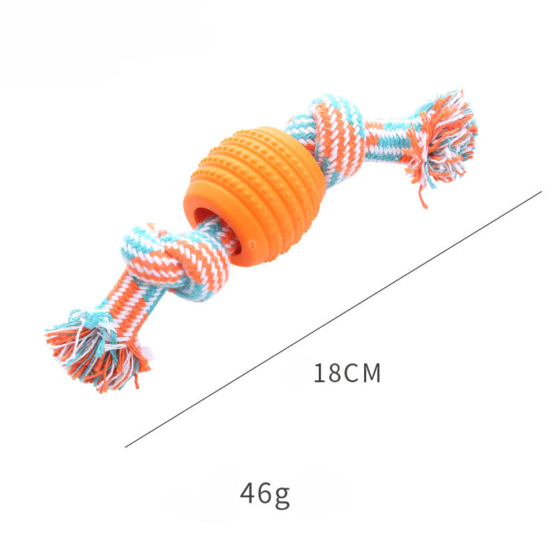 Durable Soft Rope Chew Dental Cleaning Oral Health Pet Toy Blue