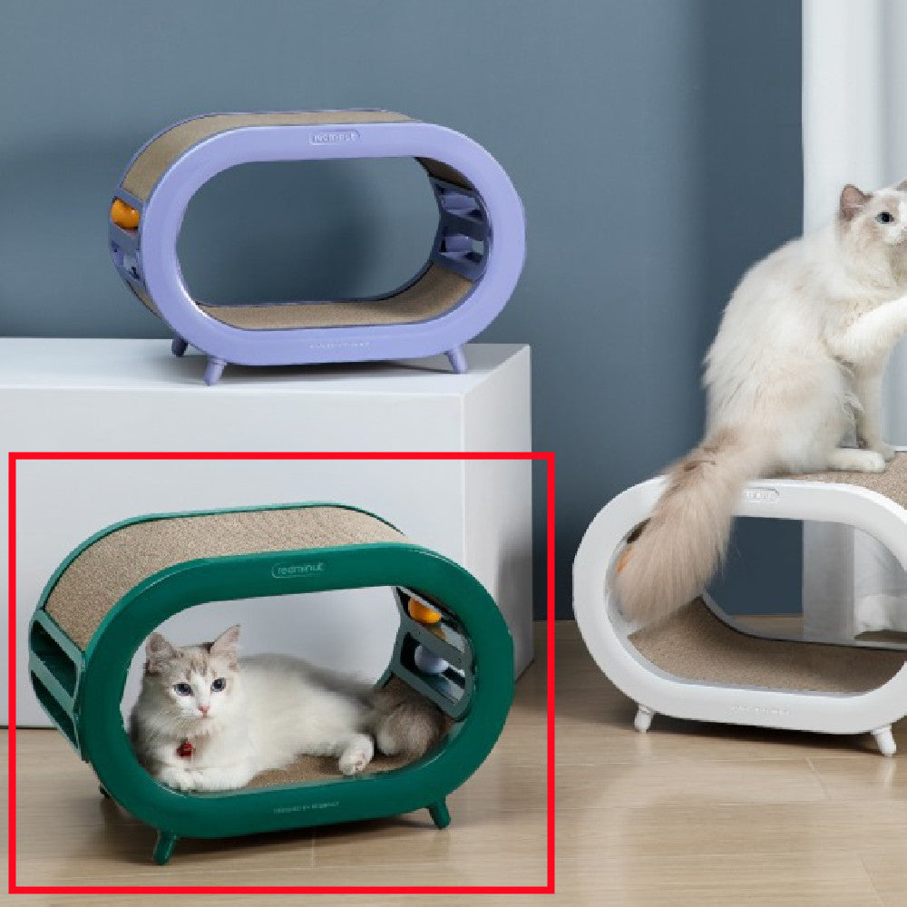 Scratch Nest Villa Chamfer Interactive Pet Scratching Board Toy