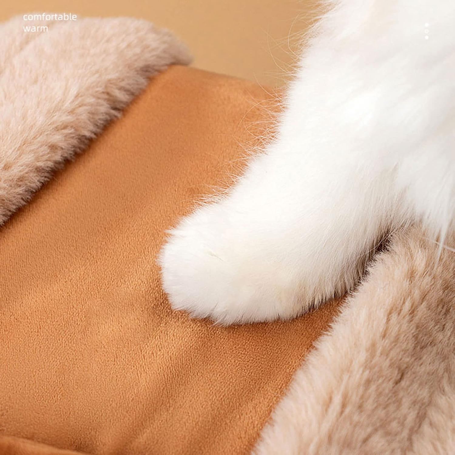 Plush Winter Pet Carrier Backpack With Hand Warmers