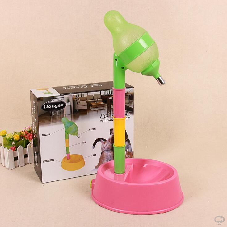 Adjustable Height Automatic Pet Water Dispenser With Stand