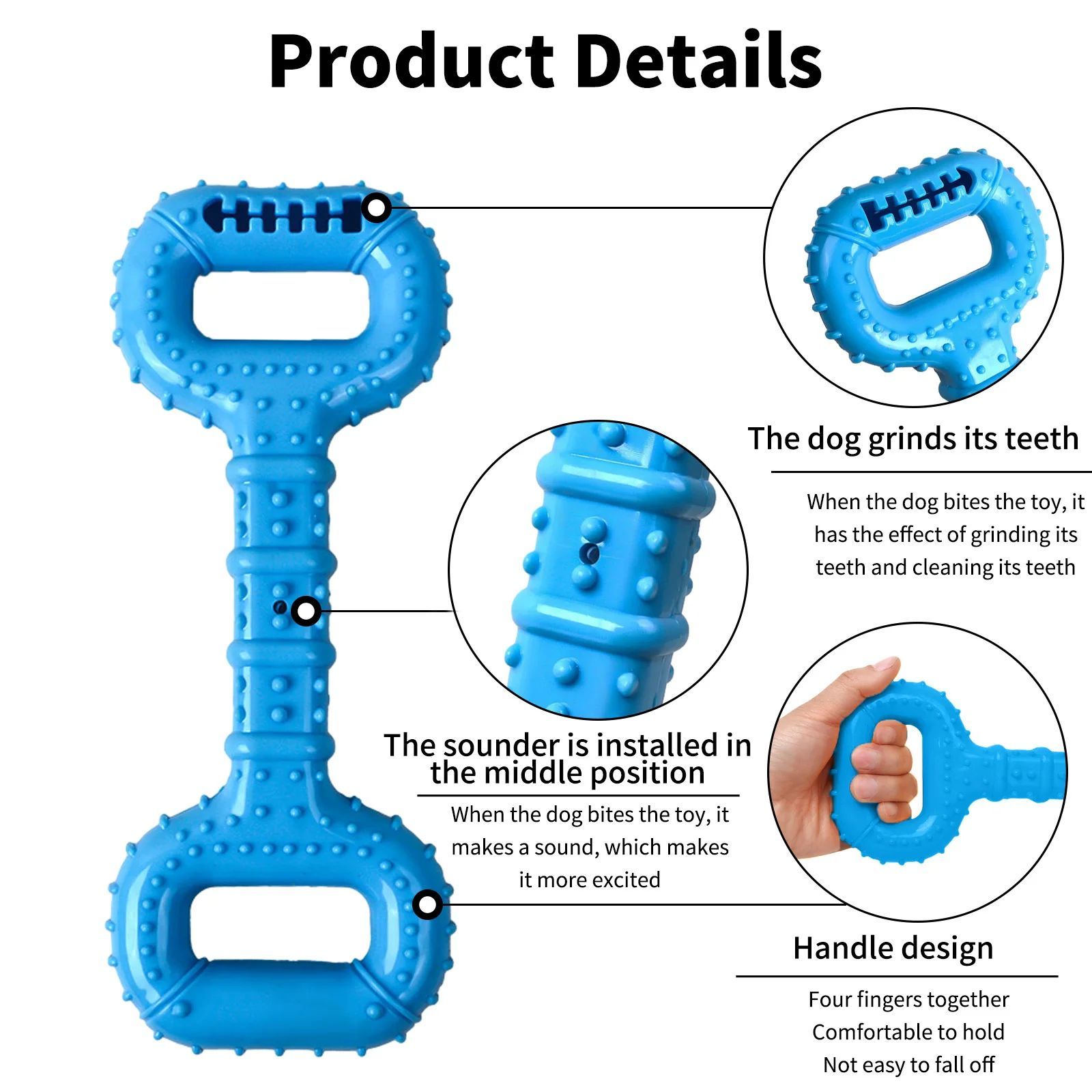 Durable Long Lasting Chew Bone Interactive Pet Teething Toy