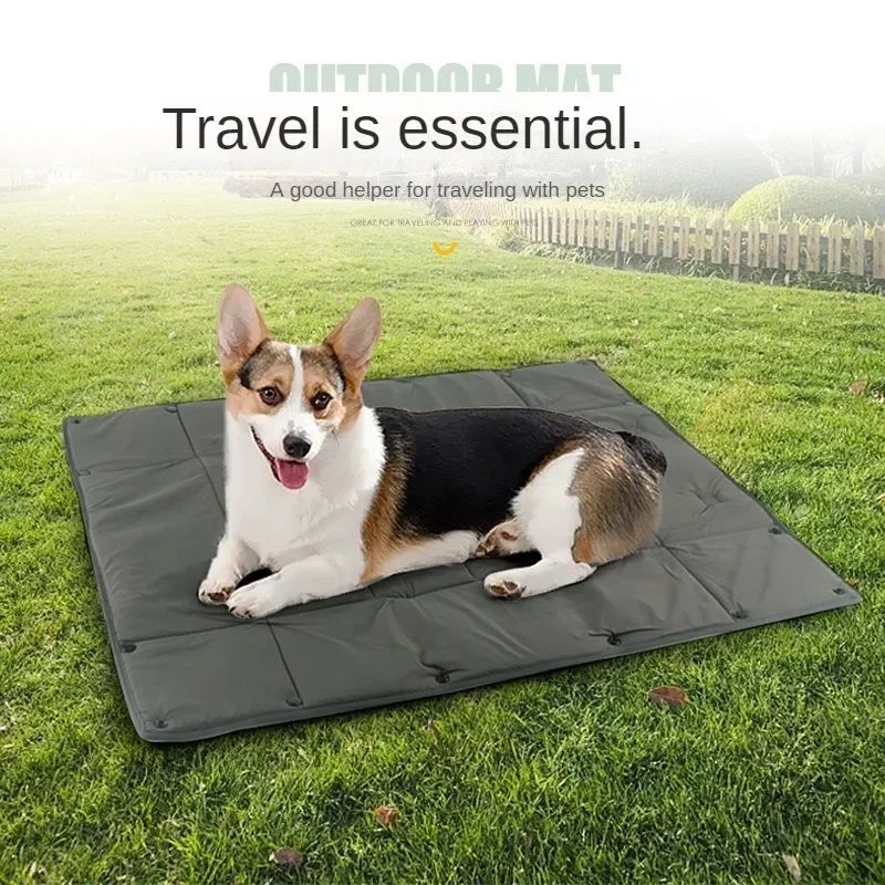 Portable Pet Travel Bed 3 In 1 Carrier Mat And Cushion Foldable Kennel