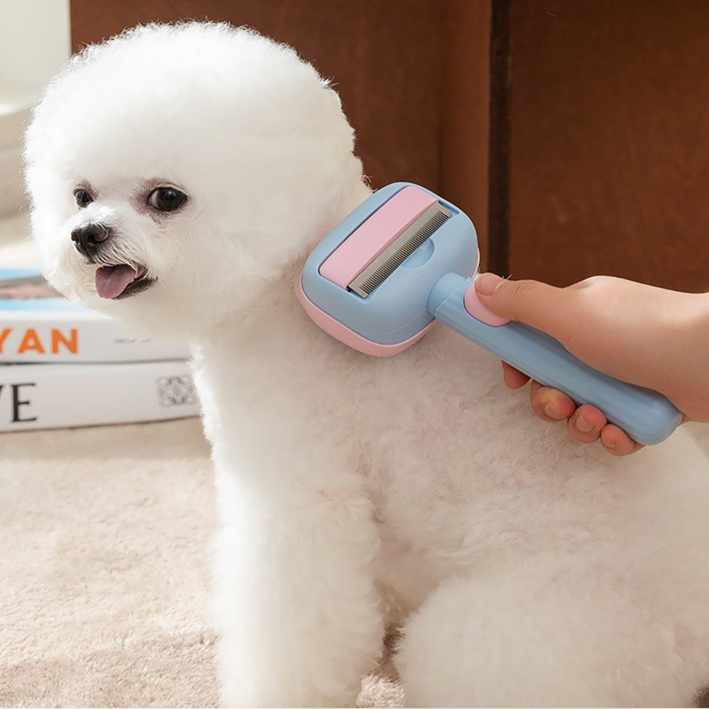 Pet Deshedding Grooming Brush For Hair Removal And Detangling