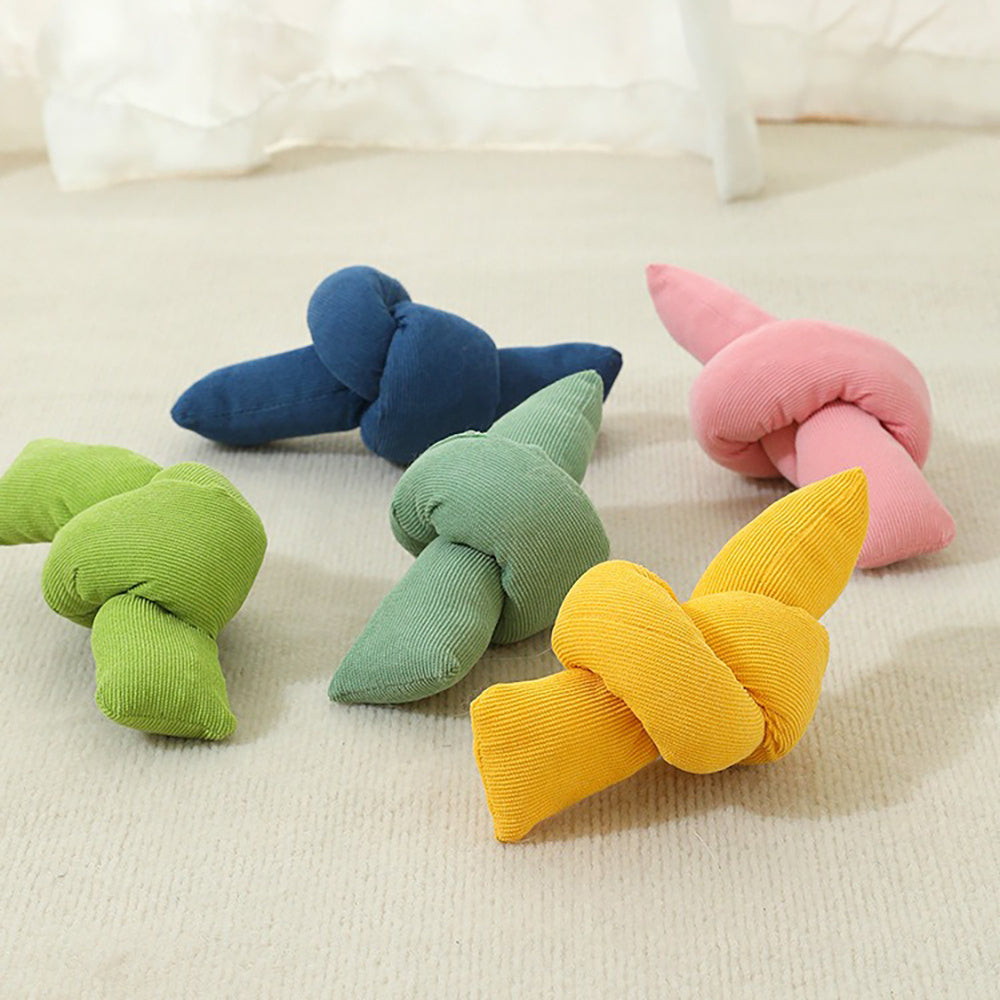 Interactive Pet Cotton Rope Tug Toy Durable Chew Knots