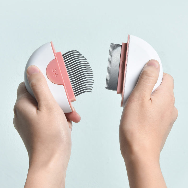 Steel Pet Grooming Comb For Mat Removal And Shedding Control