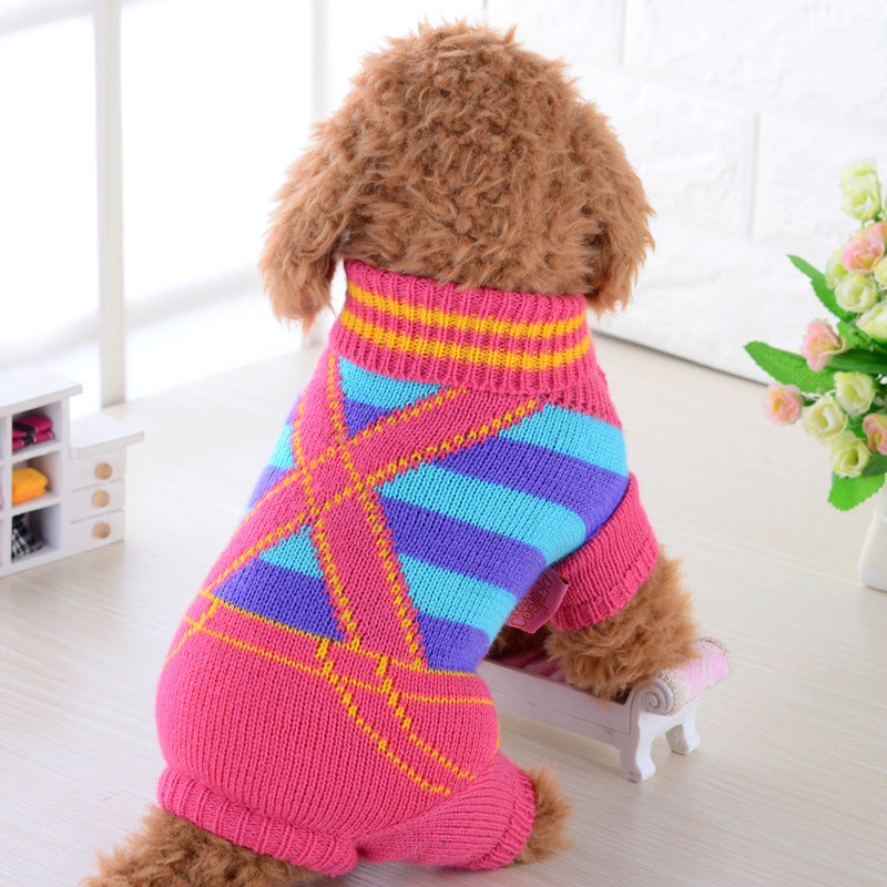 Warm Pet Sweater Comfortable Soft Knitted Pet Clothing