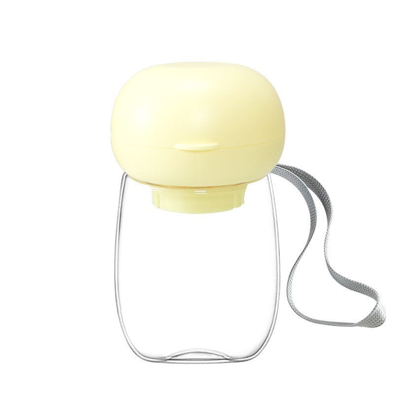 Portable Pet Water Bottle With Feeding Bowl For Outdoor Travel