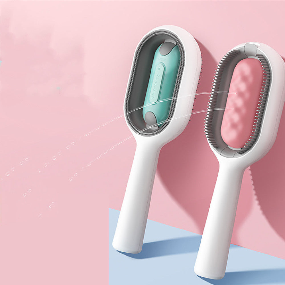 Pet Grooming Brush With Hair Collection Tank For Shedding Control