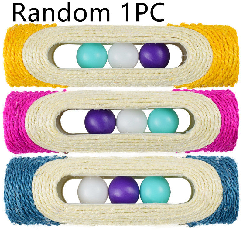 Pet Long Sisal Drum Scratching Toy Set