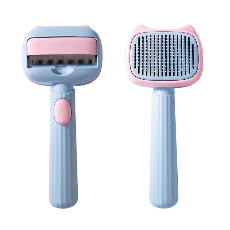 Pet Deshedding Grooming Brush For Hair Removal And Detangling