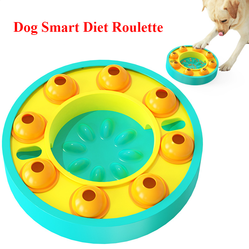 Interactive Pet Puzzle Toy Treat Dispenser Slow Feeder Training