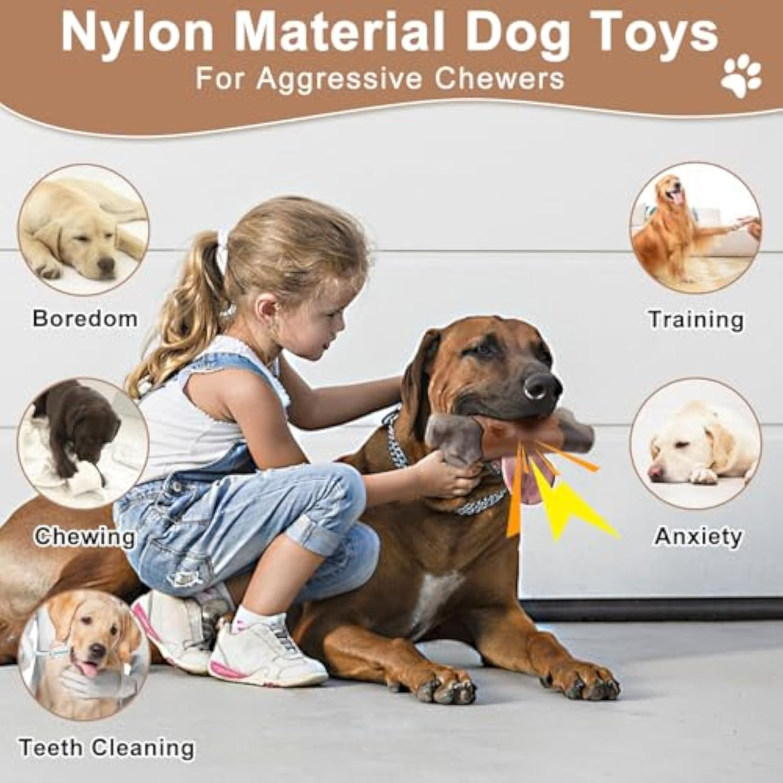 Durable Pet Chew Toys For Aggressive Chewers Large Breed