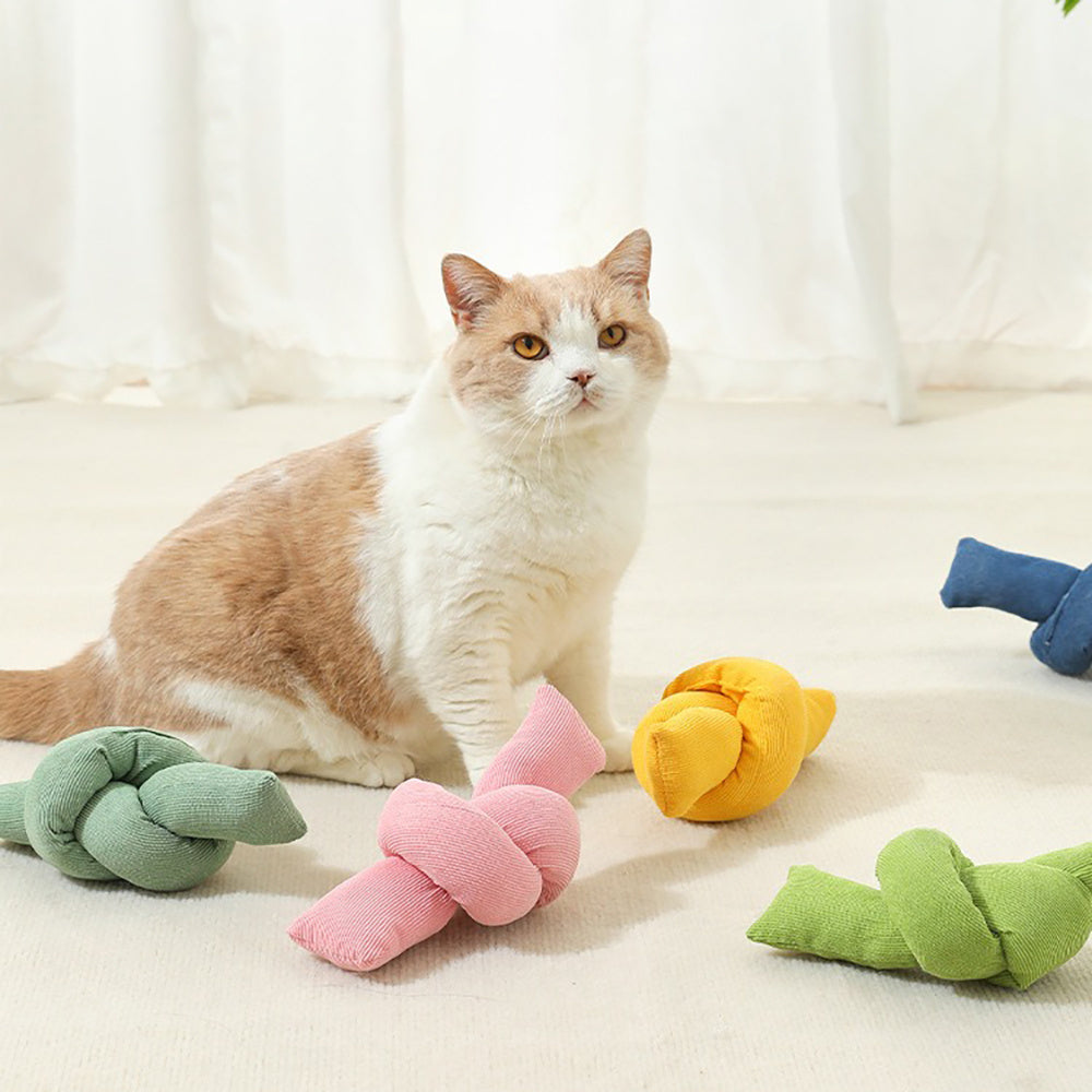 Interactive Pet Cotton Rope Tug Toy Durable Chew Knots