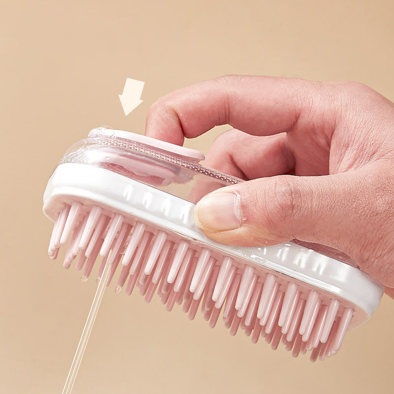 Silicone Pet Bath Brush For Massage And Deep Cleaning Care