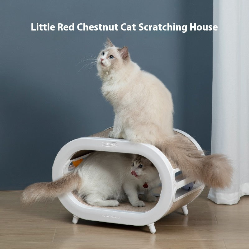Scratch Nest Villa Chamfer Interactive Pet Scratching Board Toy