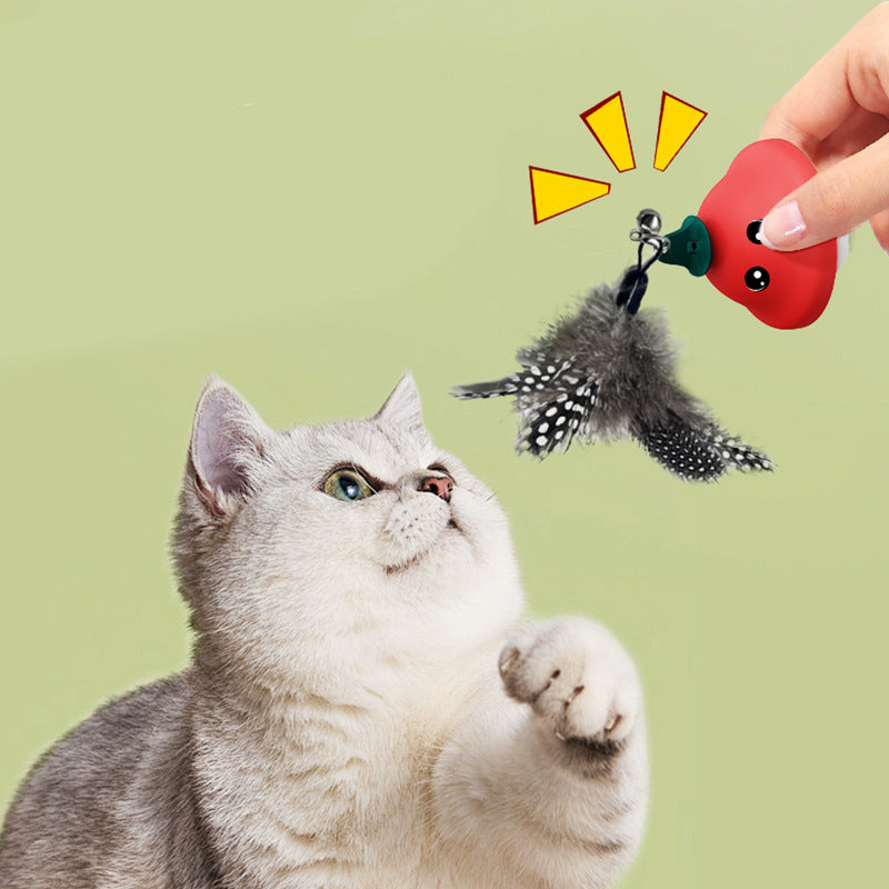 Interactive Suction Cup Wand Retractable Pet Exercise Teaser Toy