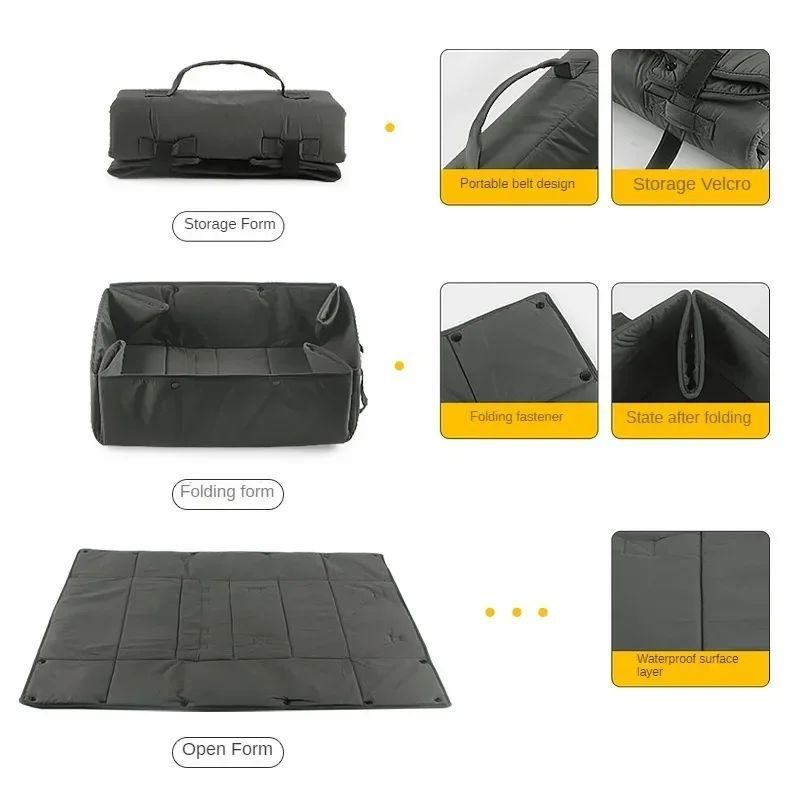 Portable Pet Travel Bed 3 In 1 Carrier Mat And Cushion Foldable Kennel