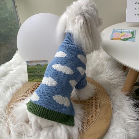 Pet Jacquard Sweater Warm Knitted Clothing