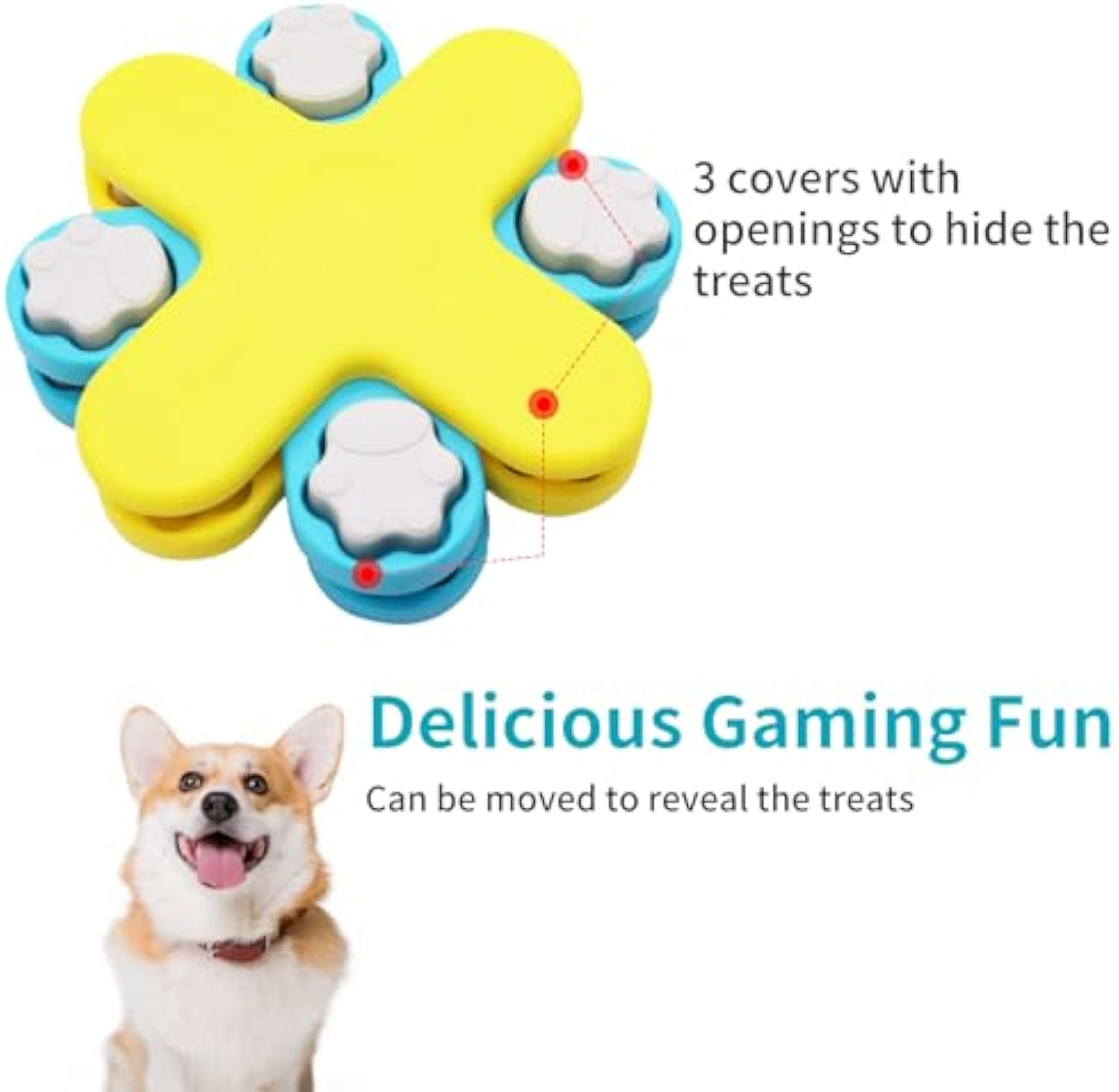 Interactive Pet Puzzle Feeder Toy Slow Feeding IQ Training