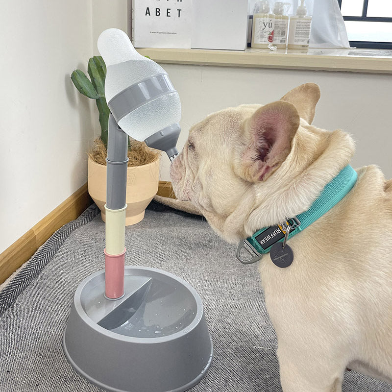 Adjustable Height Automatic Pet Water Dispenser With Stand