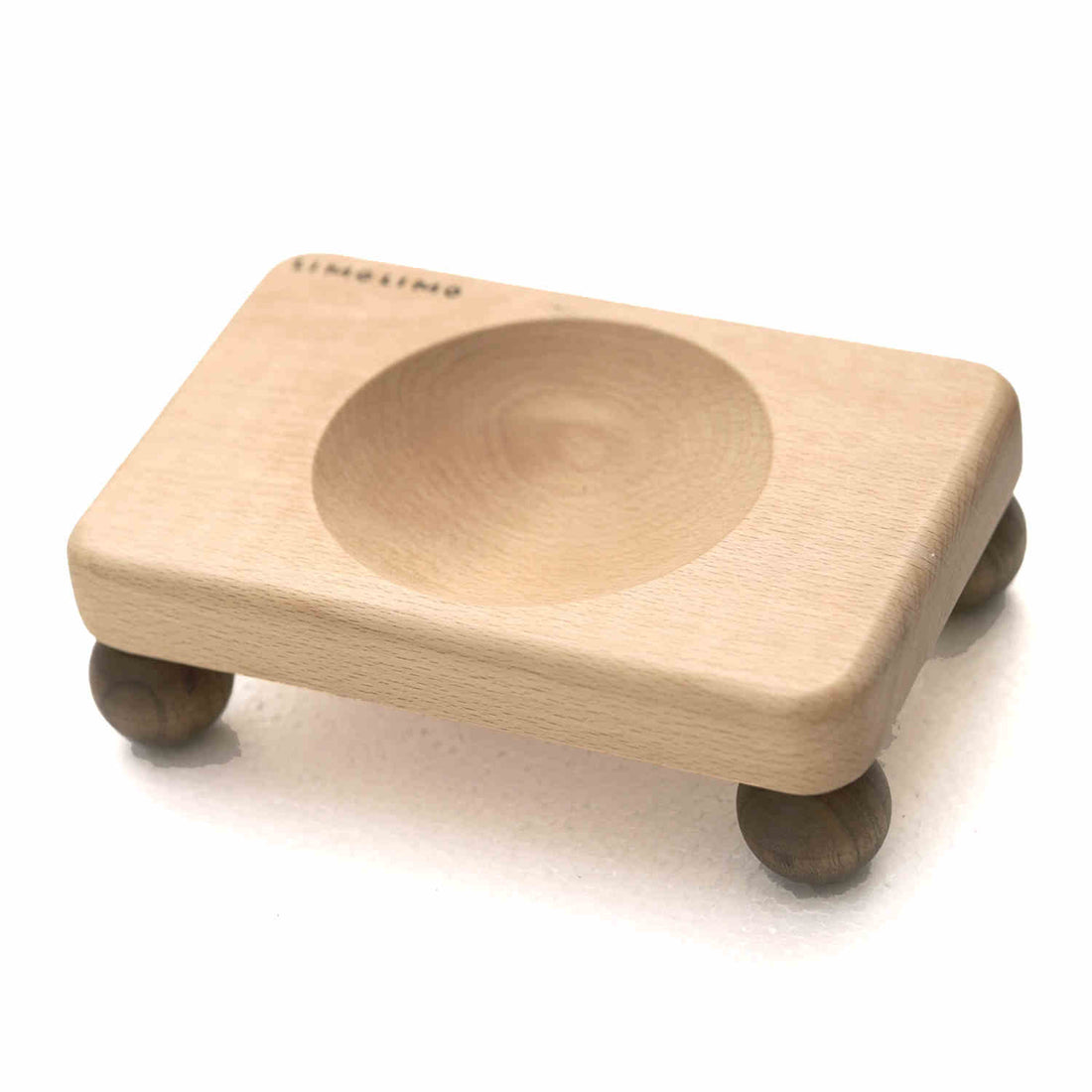 Solid Wood Pet Bowl Ceramic Feeding Bowl For Pets