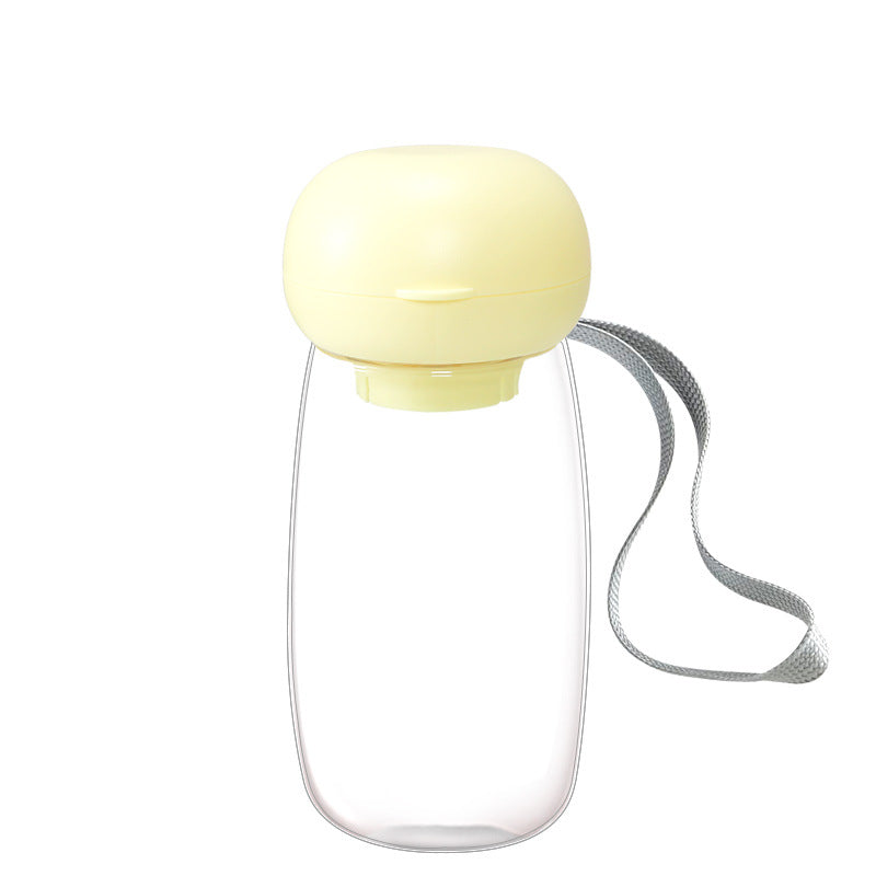 Portable Pet Water Bottle With Feeding Bowl For Outdoor Travel
