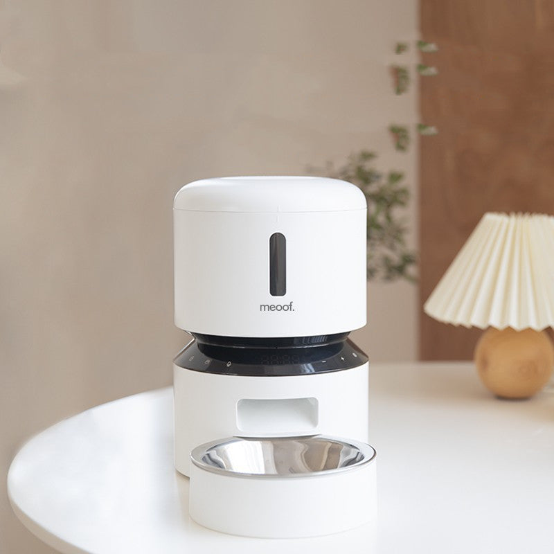 Automatic Capsule Pet Feeder With Double Bowl