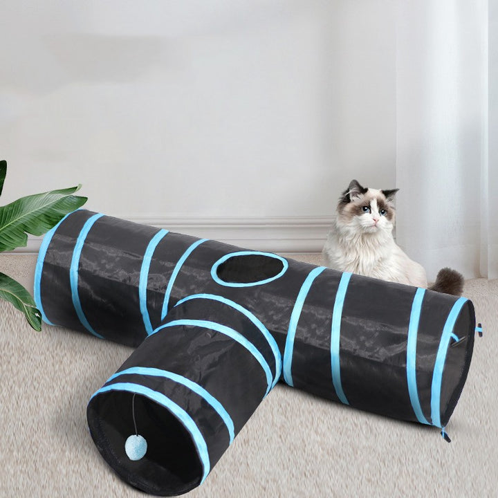 Pet Foldable Cat Tunnel Climbing Play Toy