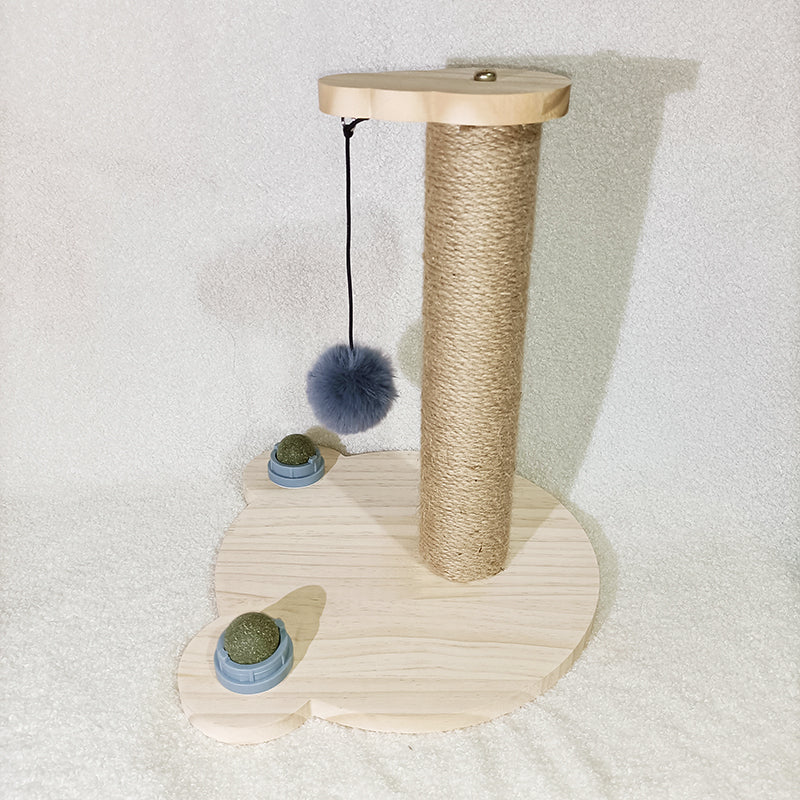 Durable Wooden Turntable Bite Resistant Interactive Pet Stick Toy