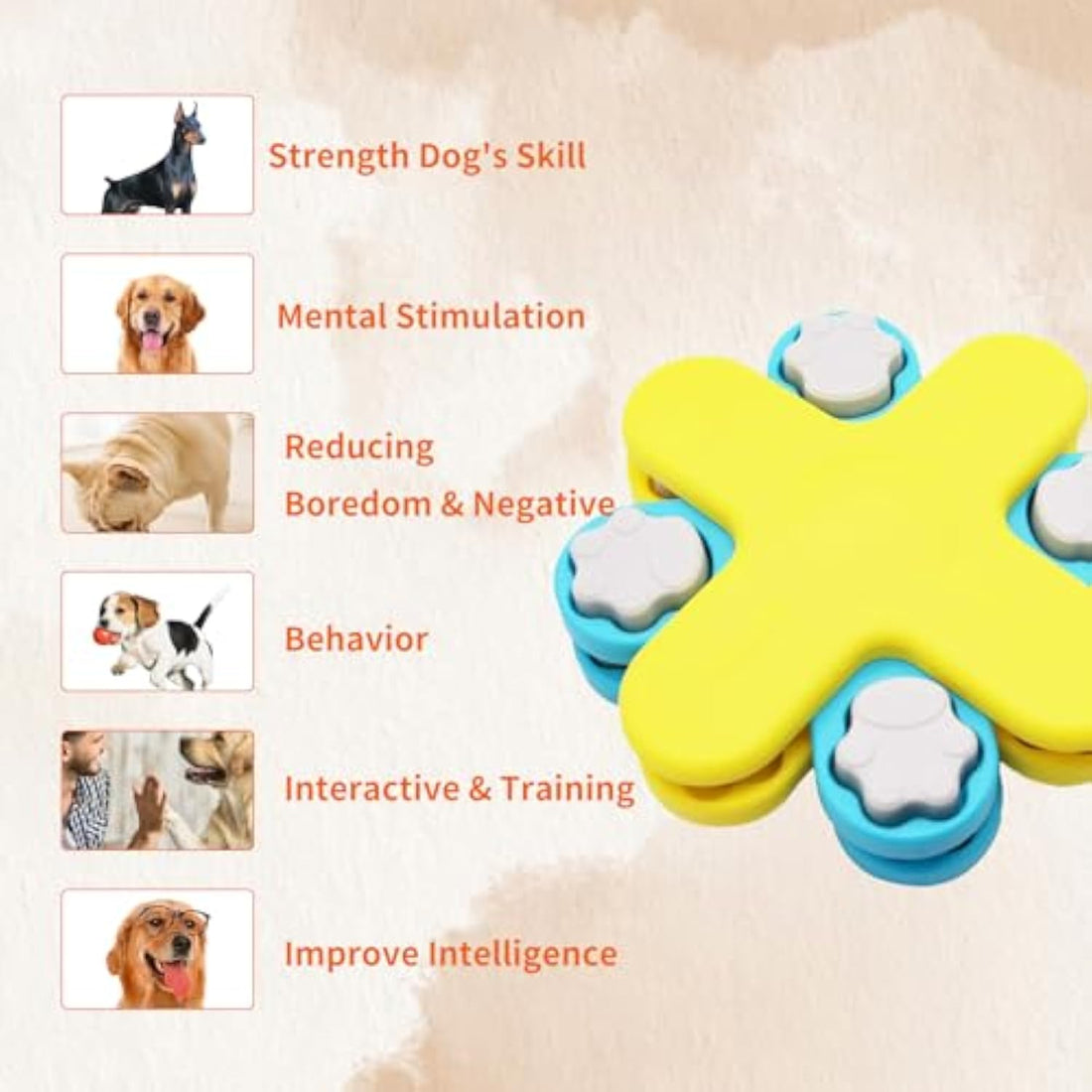Interactive Pet Puzzle Feeder Toy Slow Feeding IQ Training