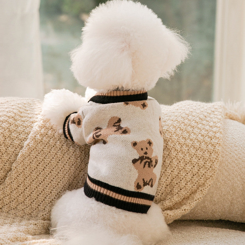Pet Warm Knitted Sweater Cozy Winter Apparel