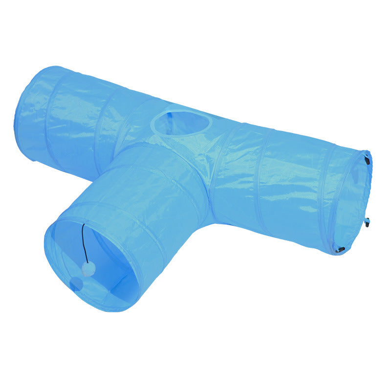 Pet Foldable Cat Tunnel Climbing Play Toy