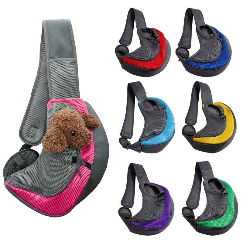 Mesh Oxford Pet Carrier Shoulder Bag For Travel