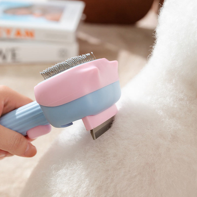 Pet Deshedding Grooming Brush For Hair Removal And Detangling