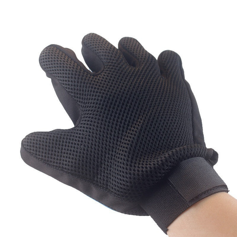 Pet Five Finger Shower Gloves With Spray Bath Massage Brush