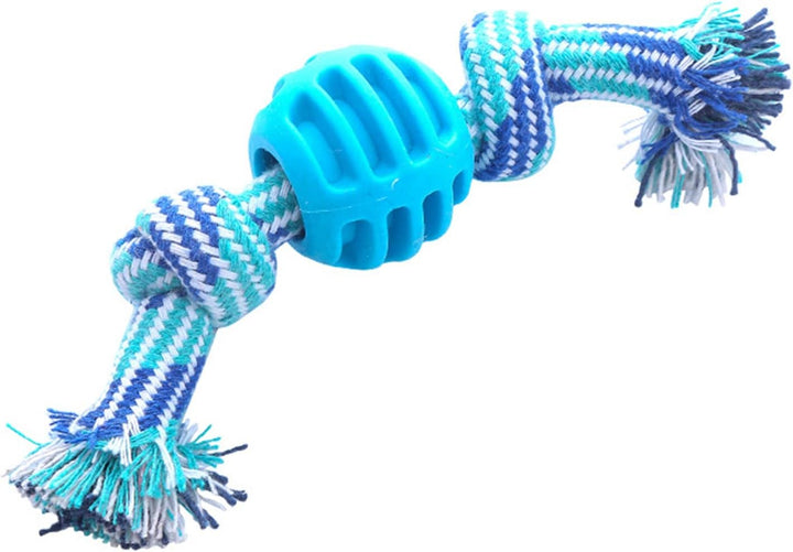 Durable Soft Rope Chew Dental Cleaning Oral Health Pet Toy Blue