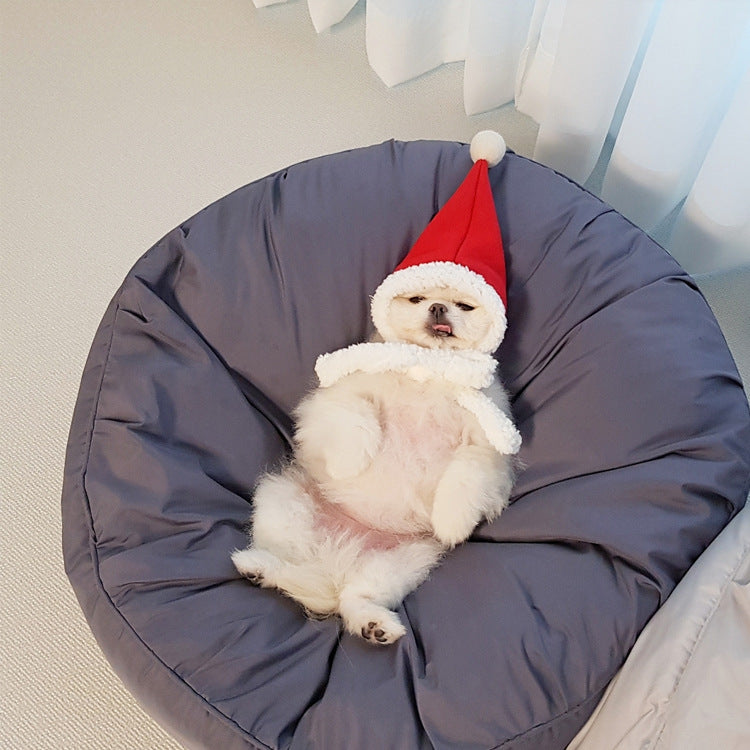 Moisture Proof Dustproof Washable Large Round Pet Bed