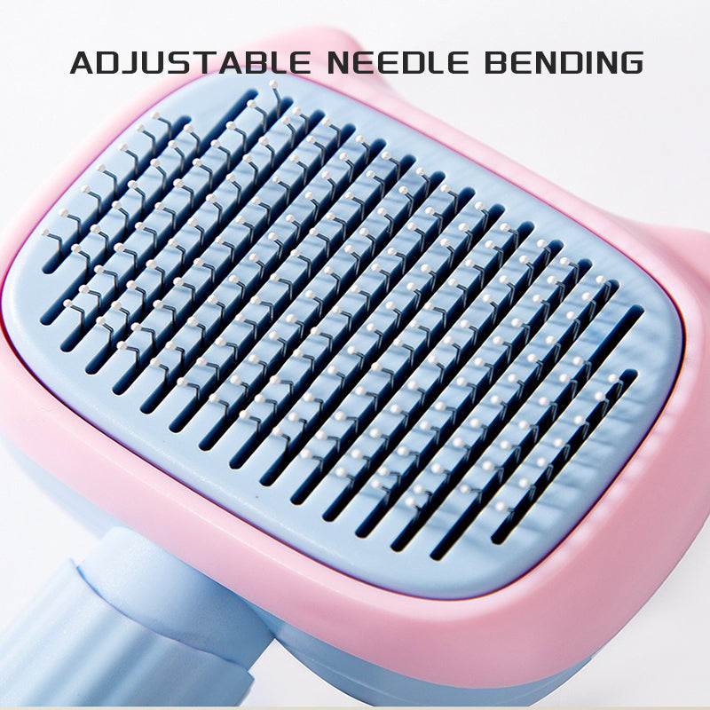 Pet Deshedding Grooming Brush For Hair Removal And Detangling