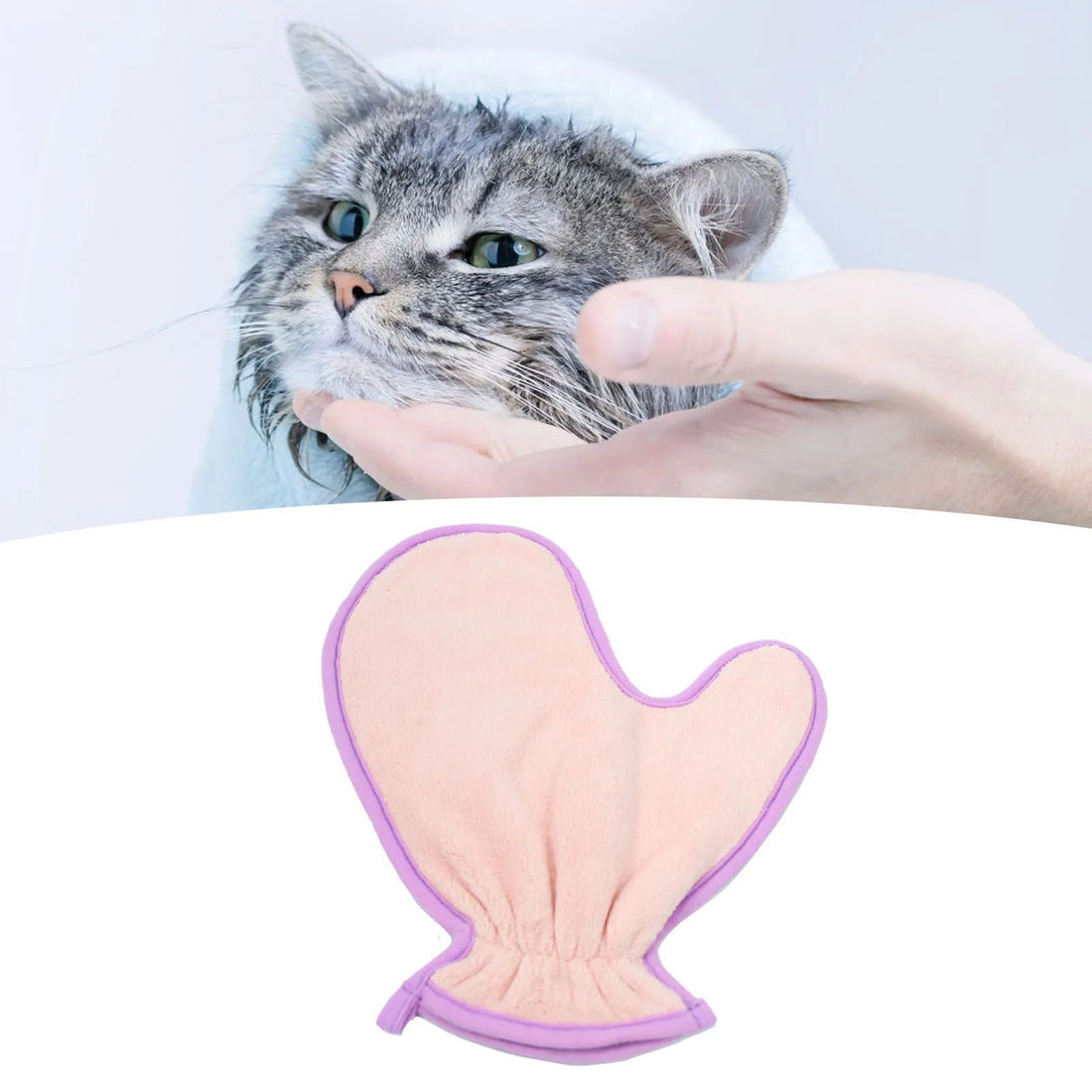 Pet Absorbent Bath Towel Gloves Soft Cleaning Cloth