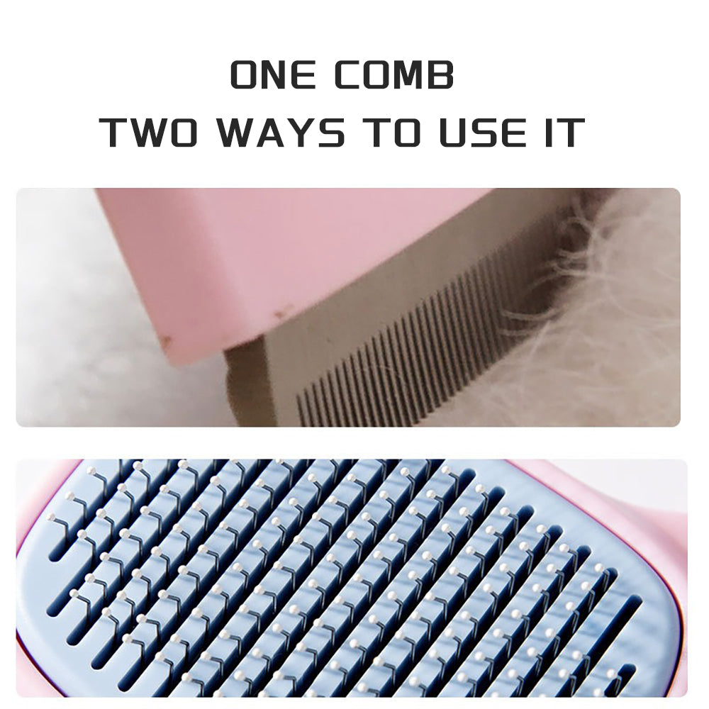 Pet Deshedding Grooming Brush For Hair Removal And Detangling