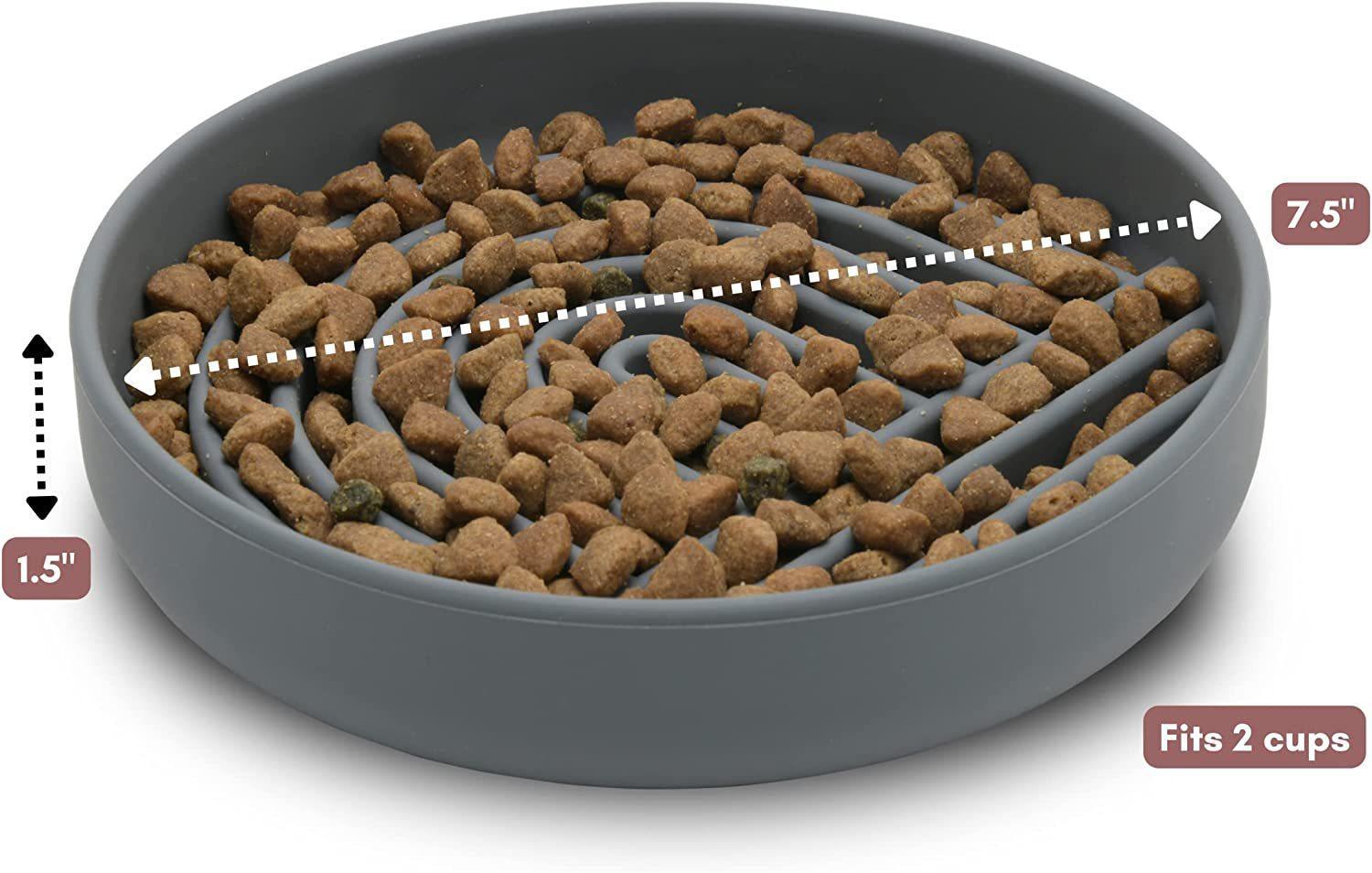 Pet Fashion Slow Feeding Bowl Anti Gulping Food Dish