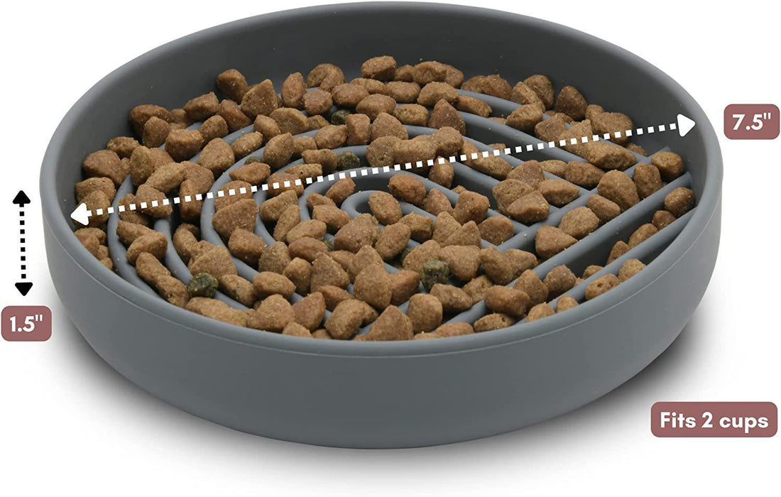 Pet Fashion Slow Feeding Bowl Anti Gulping Food Dish