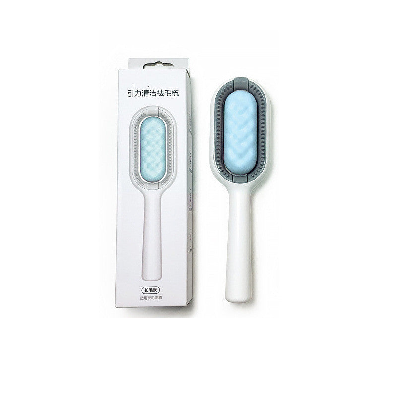 Pet Grooming Brush With Hair Collection Tank For Shedding Control