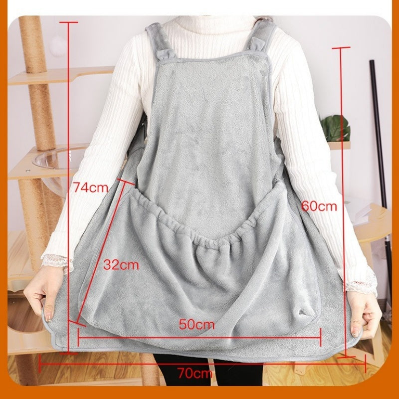 Plush Winter Pet Carrier Chest Bag Travel Sleeping Pouch
